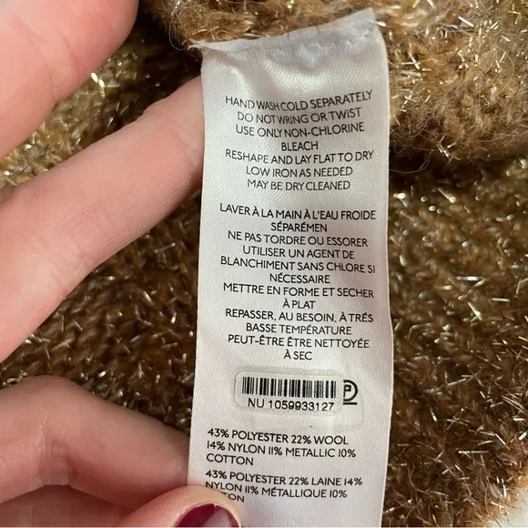 PILCRO | Cableknit Shine Wool Blend Turtleneck Sweater - Picture 8 of 15